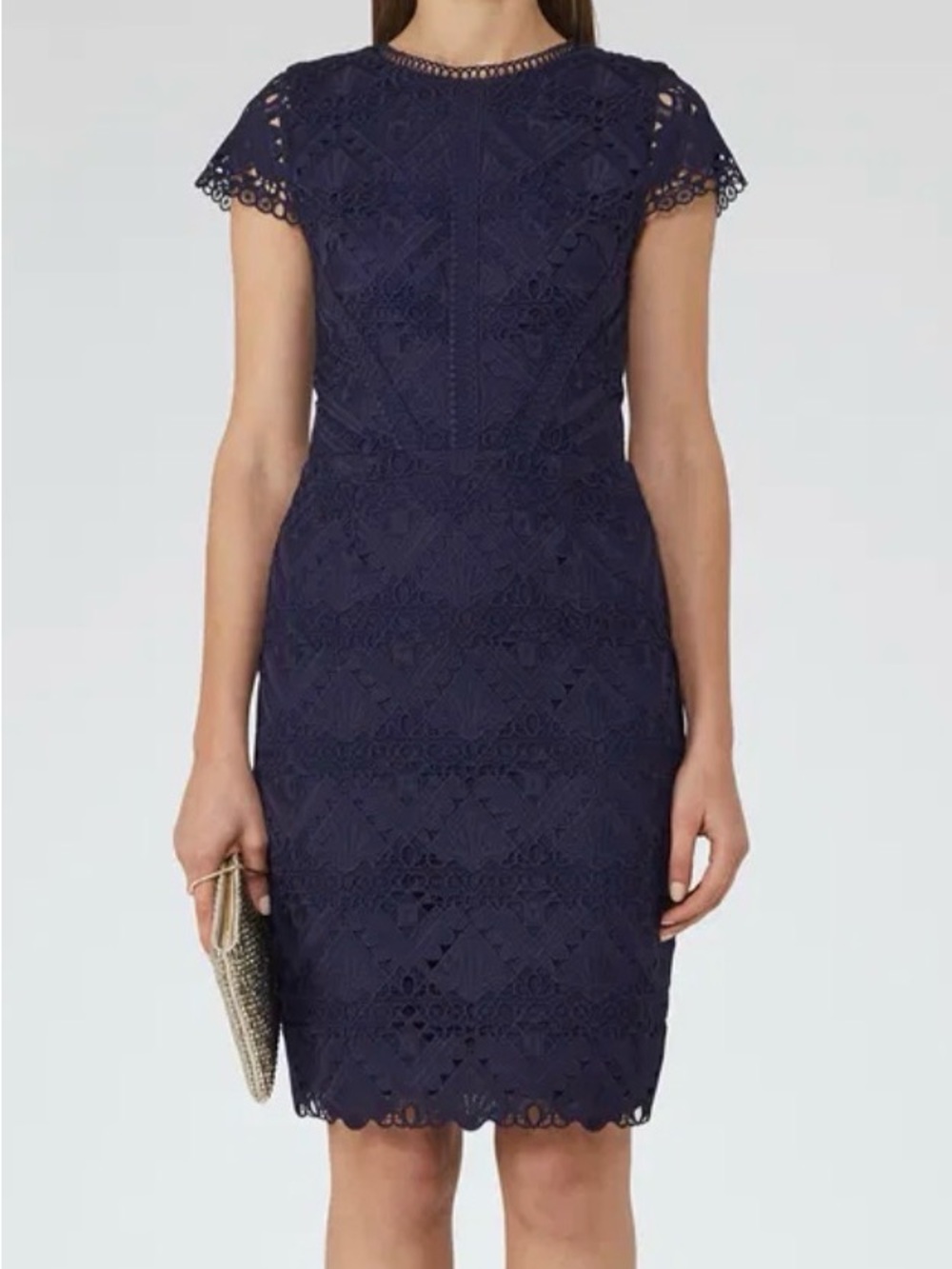 Reiss $325 Liza Graphic Lace Dress